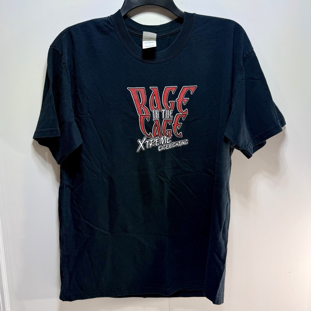 Rage In The Cage Extreme Cage Fighting Men's Large T-Shirt
